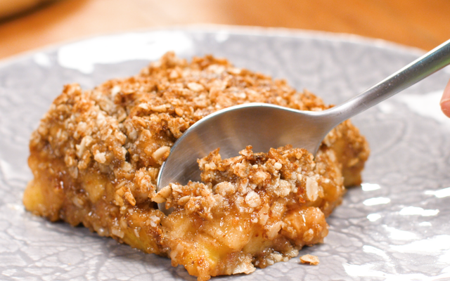 Torta de maçã crocante fit